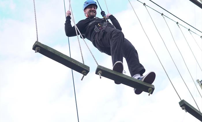 High level Ropes Course & Zip Line